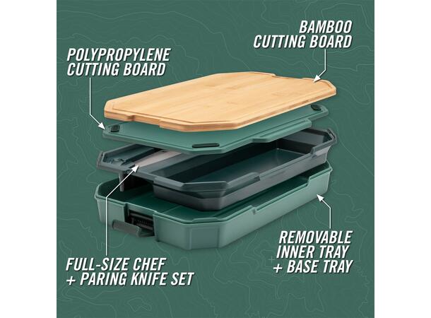 Gerber ComplEAT Skjærefjølsett Sett med fjøler, kniver og oppbevaring 