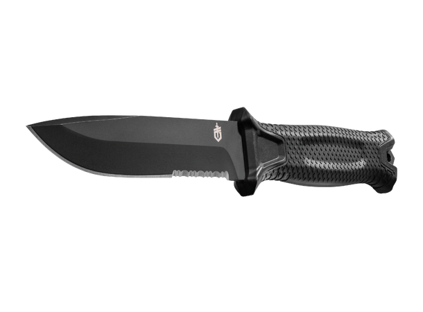 Gerber Strongarm Black Serrated Kniv, Bladlengde 12cm, Vekt 204g 