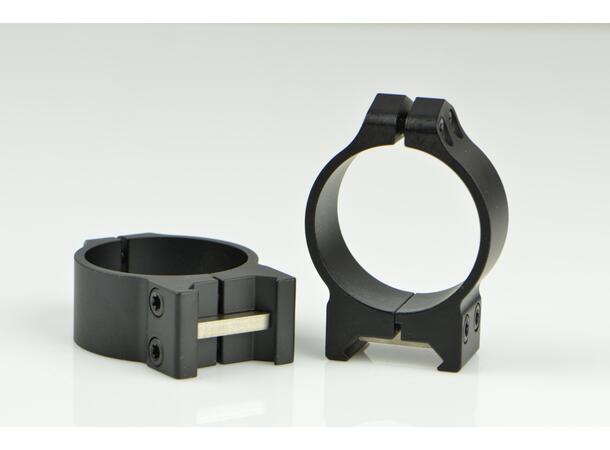 Warne Maxima Ring Fast 34mm Sort/Matte Warne Ringmontasje for Weaver/Picatinny 