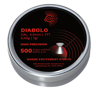 GECO Luftkuler Rifle/Pistol 4,5mm GECO Basic Line, 500stk, 0,45g/6,9gr