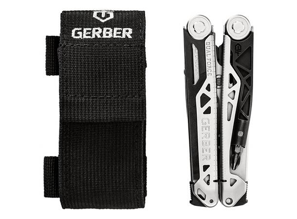 Gerber Dual Force Multiverktøy, 12 verktøy, vekt 340 gram 