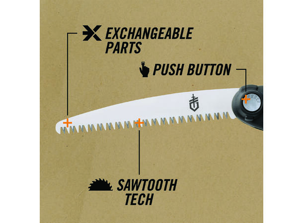 Gerber Exchange-A-Blade Sag Foldesag med utbyttbare blader 