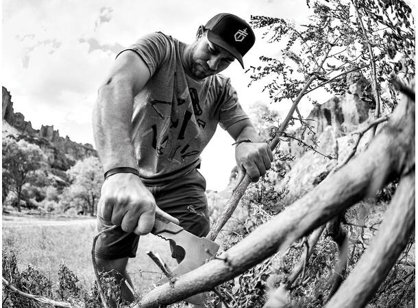 Gerber Pack Hatchet Grønn Øks, Totallengde 24cm, Vekt 590g 