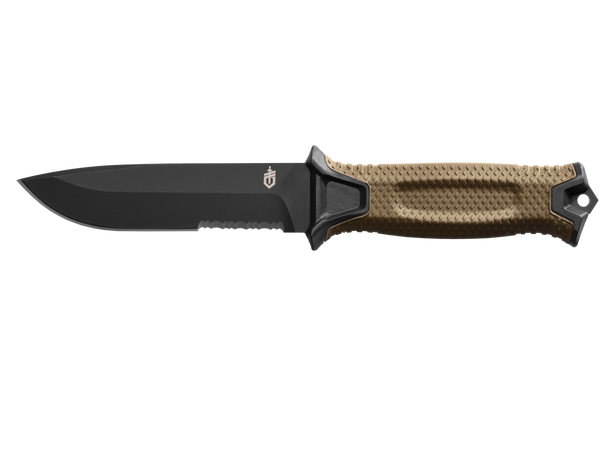 Gerber Strongarm Coyote Serrated Kniv, Bladlengde 12cm, Vekt 204g 