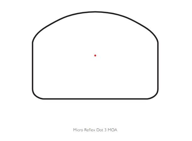 Hawke Micro Reflex Dot 3 MOA Rød 8-trinns, 3 MOA Dot, Weaver feste 