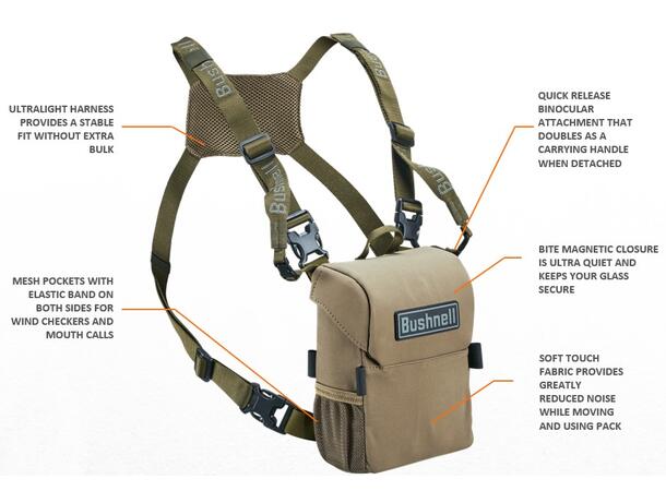 Bushnell Bæresele Vault Pack Bæresele med veske til håndkikkert 