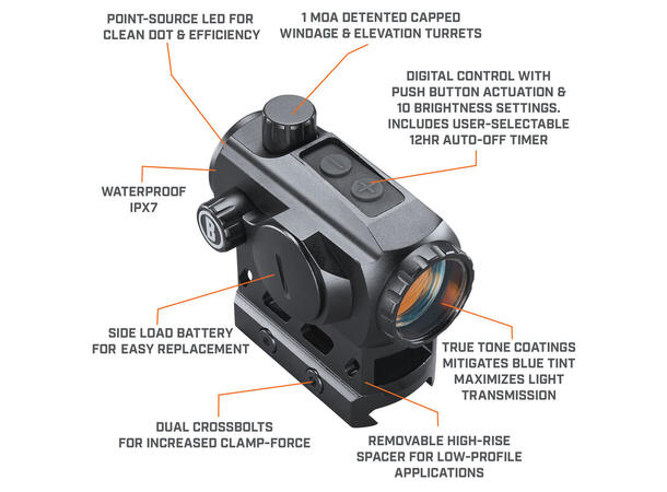 Bushnell Rødpunktsikte TRS-125 Trophy Rødpunktsikte TRS-125 1X22 