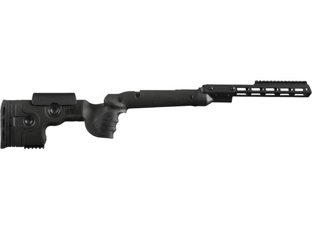 GRS Warg Bergara B14 LA Black Forsterket glassfiberskjefte, ca. 1350 g 