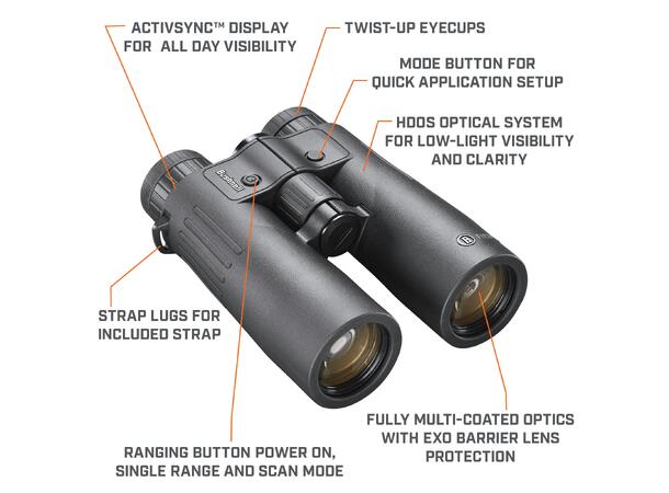 Bushnell Fusion X 10X42 m/ avstandsmåler Håndkikkert med avstandsmåler 