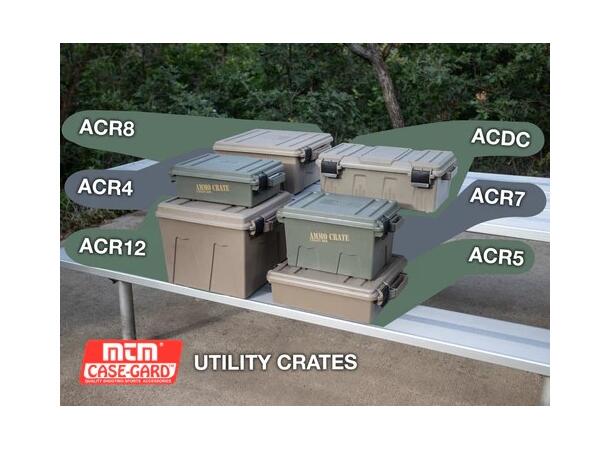 MTM Ammo Kasse Delbar Grønn ACDC30 ACDC30, Utv. 53x28x19cm Inv. 45x22x17cm 