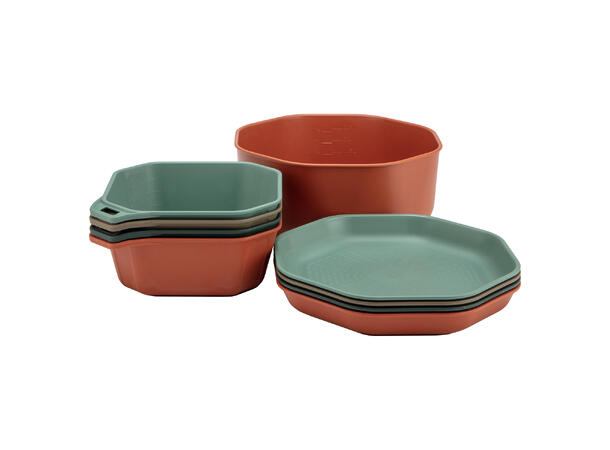 Gerber ComplEAT Dekketøy og bolle Sett med tallerkner, skåler og bolle 