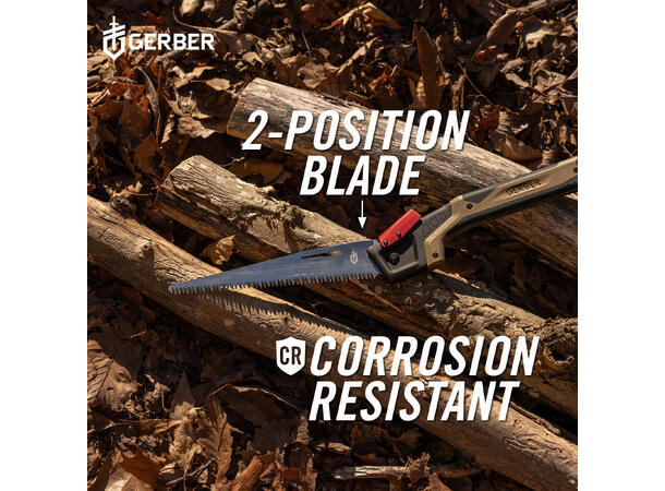 Gerber Bushcraft Saw Lett sammenleggbar sag med 20 cm blad 