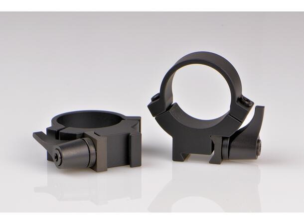 Warne Maxima Ring QD 9-11mm 1" Høy Warne Hurtigringer for 9-11mm Skinne 