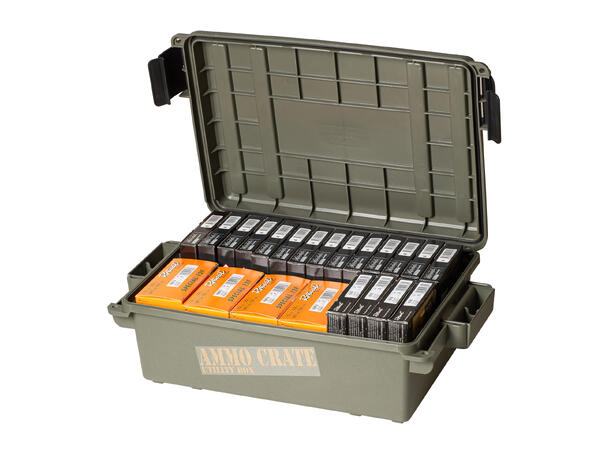 MTM Ammo Kasse Grønn ACR4 ACR4-18, Utv. 44x27x14cm Inv. 33x23x12cm 