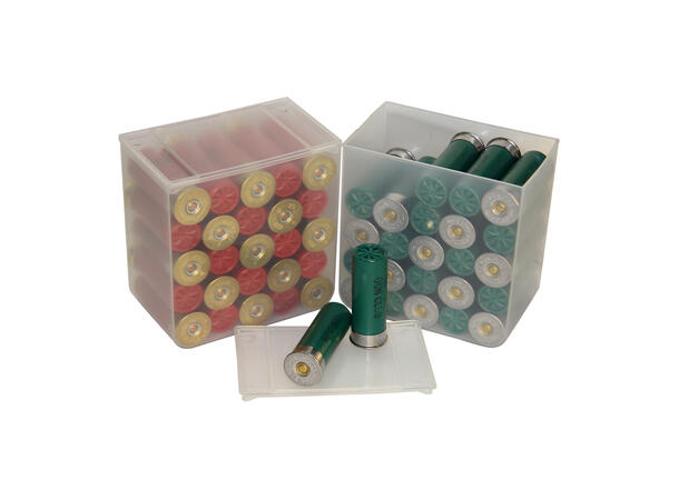 MTM Patronboks Hagle 4-pakk SS25-00, Gjennomsiktig for 25-skd 