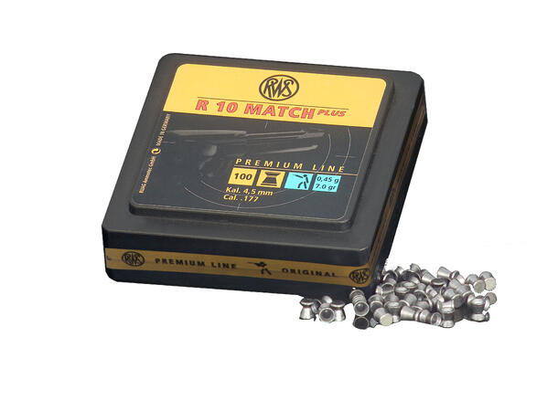 RWS Luftkuler Pistol 4,5mm R10 MatchPlus RWS Premium Line, 100stk, 0,45g/7,0gr 