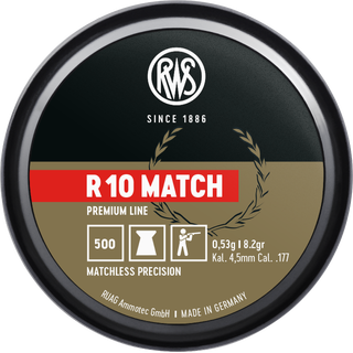 RWS Luftkuler Rifle 4,5mm R10 Match RWS Premium Line, 500stk, 0,53g/8,2gr