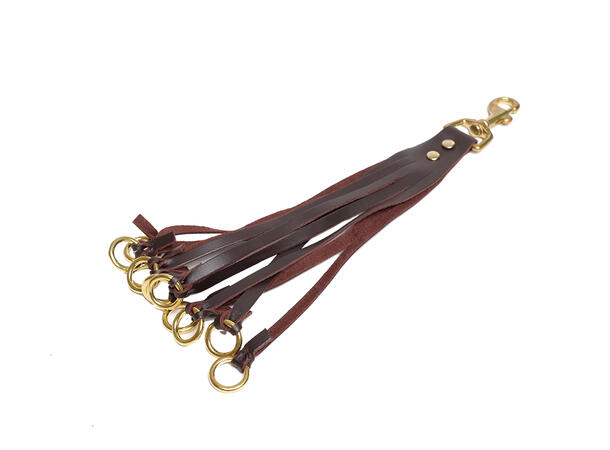 Nitedals viltgalge lær Viltgalge i lær med messingringer 